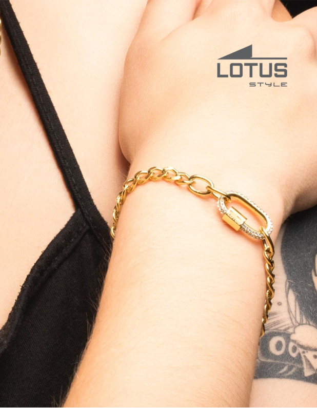 LOTUS STYLE WOMEN'S STAINLESS STEEL BRACELET